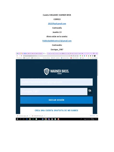 criar conta wb games|criar conta warner bros games.